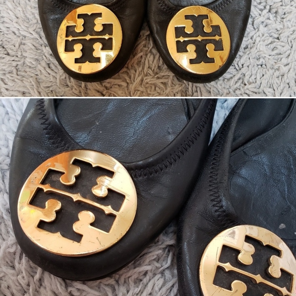 Tory Burch Black Reva Flats